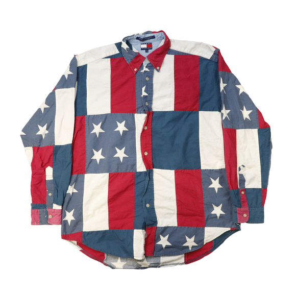 Tommy Hilfiger Other - Vintage Tommy Hilfiger Stars and Stripes Button Up Shirt Size L